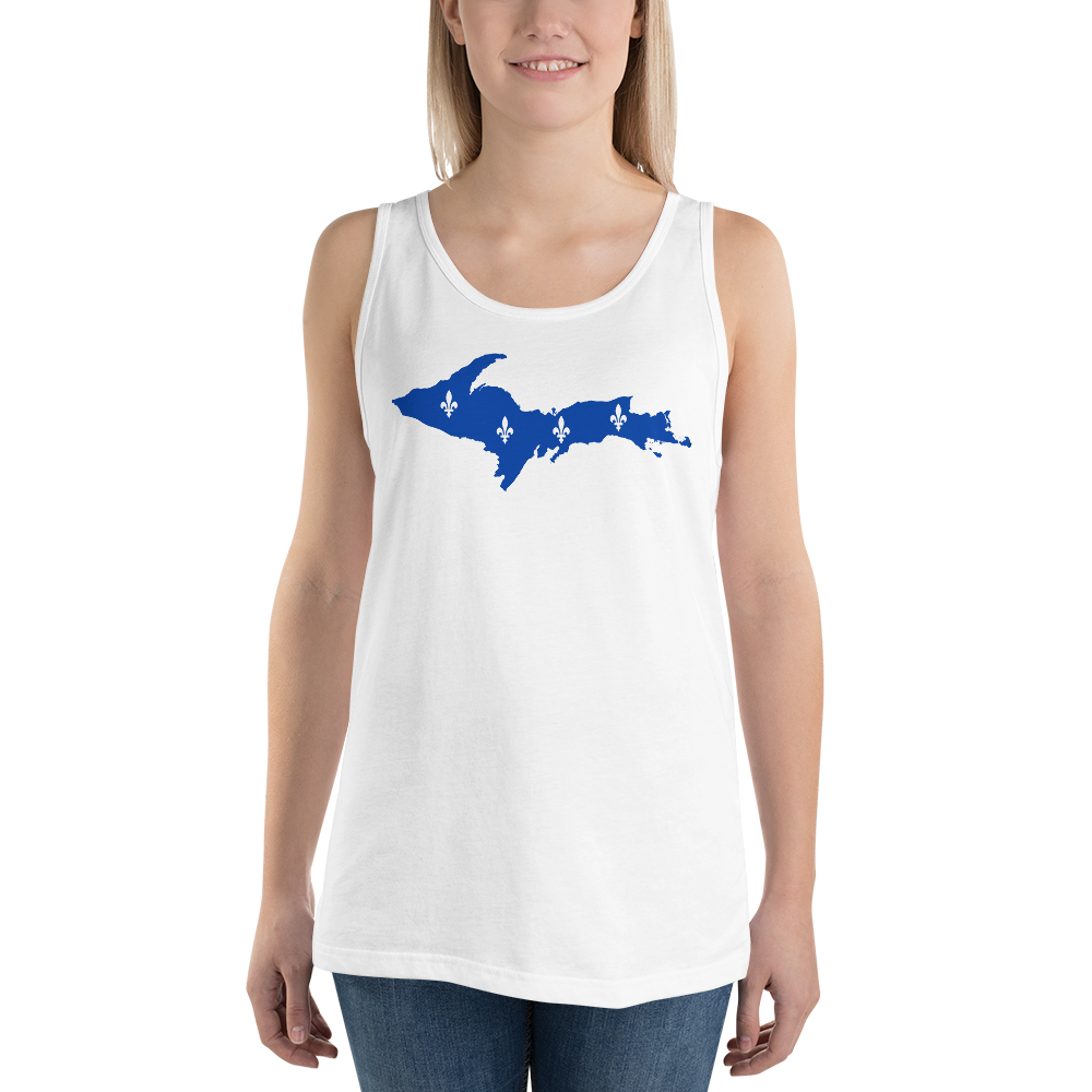 Michigan Upper Peninsula Tank Top (w/ UP Quebec Flag Outline) | Unisex Jersey