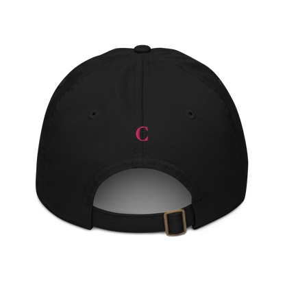 'Détroit' Baseball Cap (w/ Old French D and Fleur de Lys) | Pink Embroidery