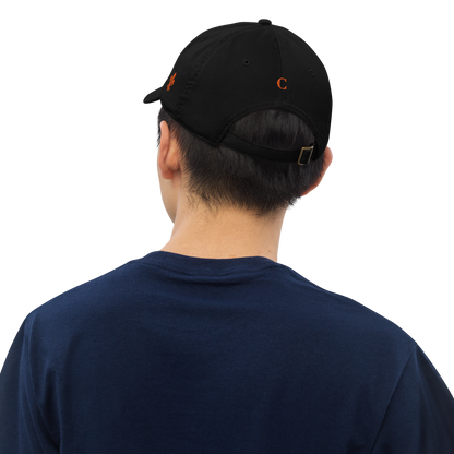 'Détroit' Baseball Cap (w/ Old French D and Fleur de Lys) | Orange Embroidery