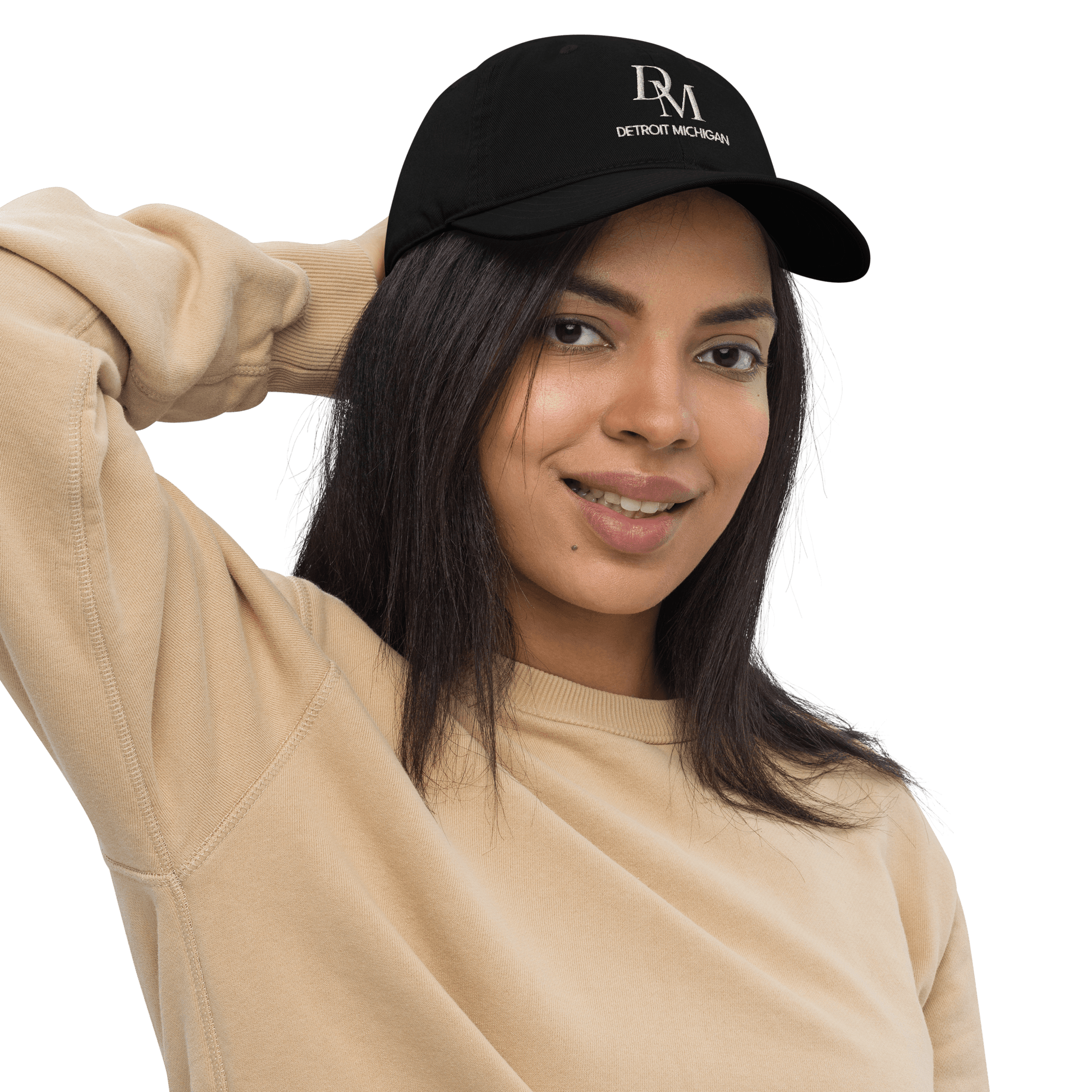 'DM Detroit Michigan' Luxury Goods Parody Baseball Cap - Circumspice Michigan