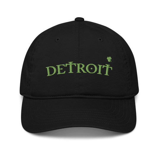 'Detroit' Baseball Cap (Irish Font w/ Shamrock) - Circumspice Michigan