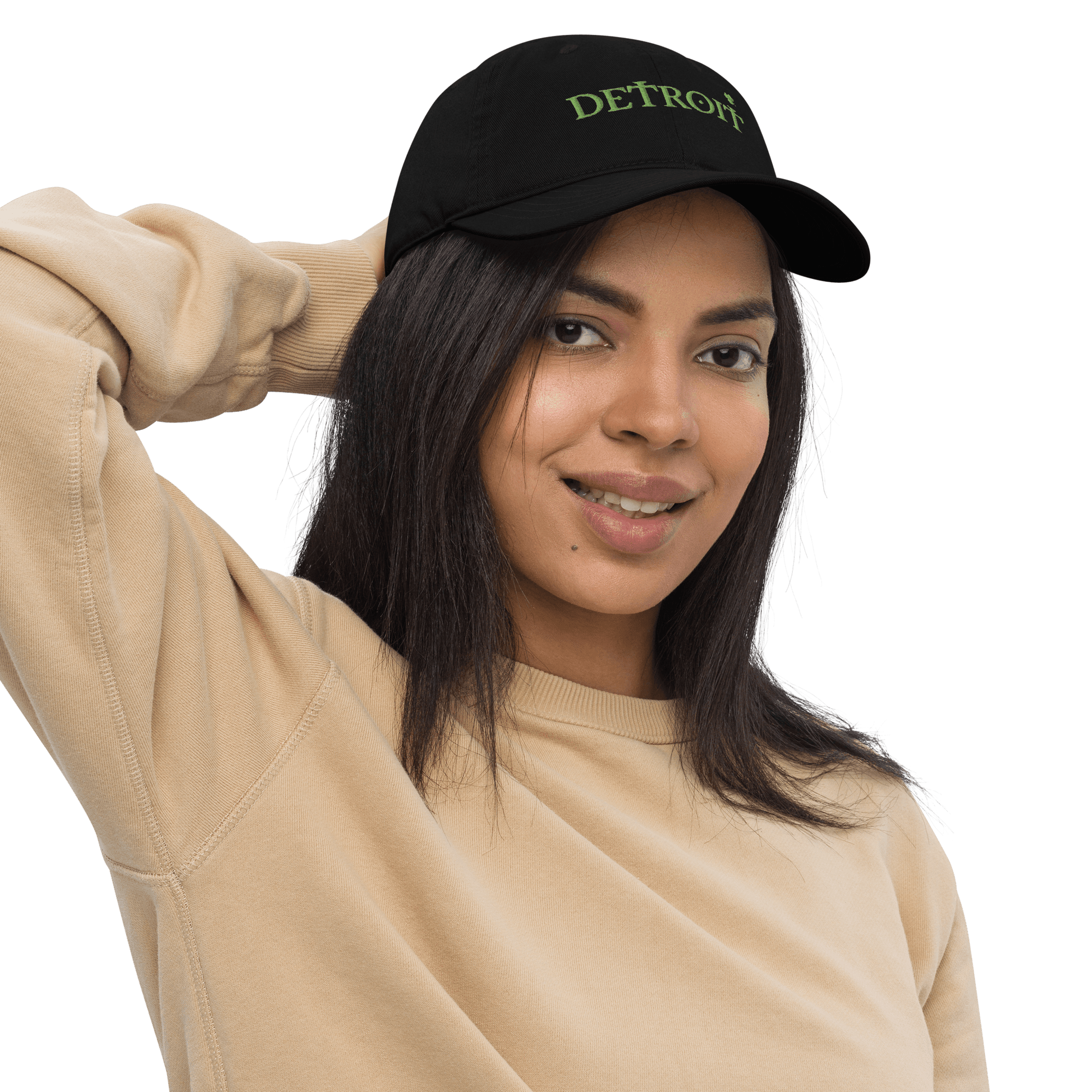 'Detroit' Baseball Cap (Irish Font w/ Shamrock) - Circumspice Michigan