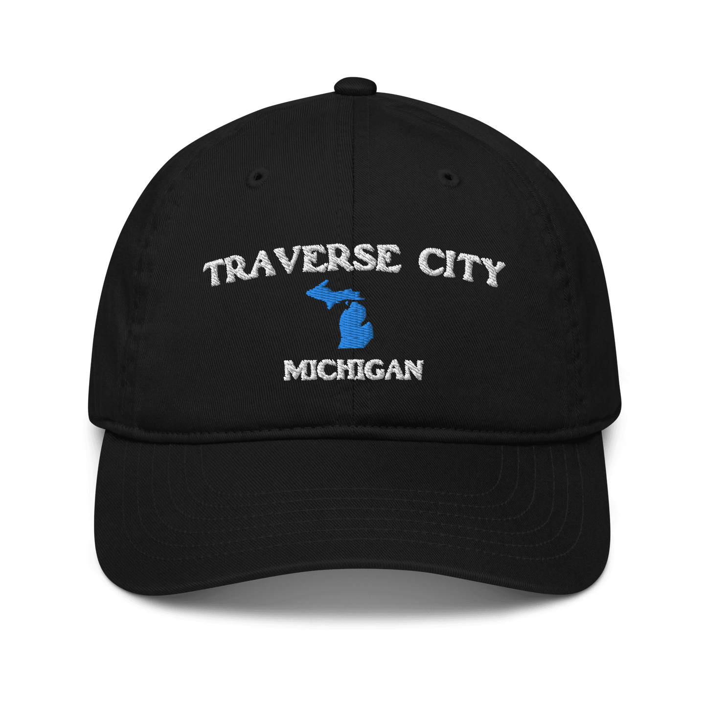 'Traverse City Michigan' Baseball Cap (w/ Michigan Outline) - Circumspice Michigan