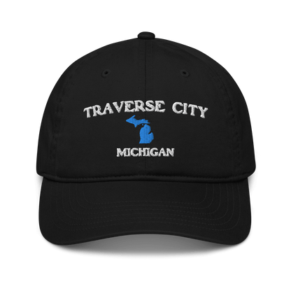 'Traverse City Michigan' Baseball Cap (w/ Michigan Outline) - Circumspice Michigan