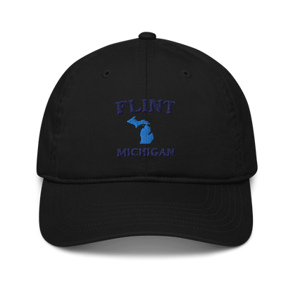 'Flint Michigan' Baseball Cap (w/ MI Outline) - Circumspice Michigan