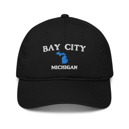 'Bay City Michigan' Baseball Cap (w/ MI Outline) - Circumspice Michigan