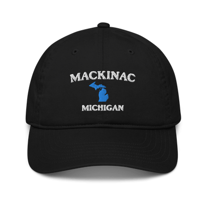 'Mackinac Michigan' Baseball Cap (w/MI Outline) - Circumspice Michigan