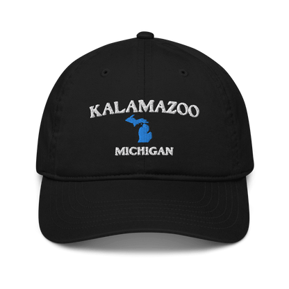 'Kalamazoo Michigan' Baseball Cap (w/ MI Outline) - Circumspice Michigan