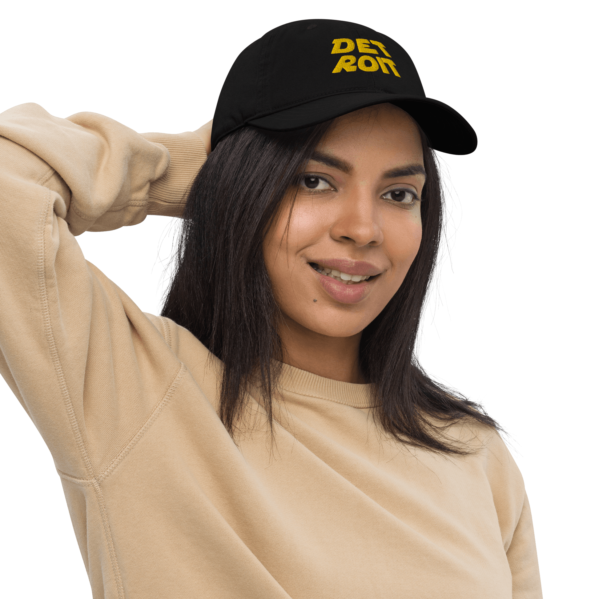 'Detroit' Baseball Cap (Epic Sci-Fi Parody) | Gold/Black Embroidery - Circumspice Michigan