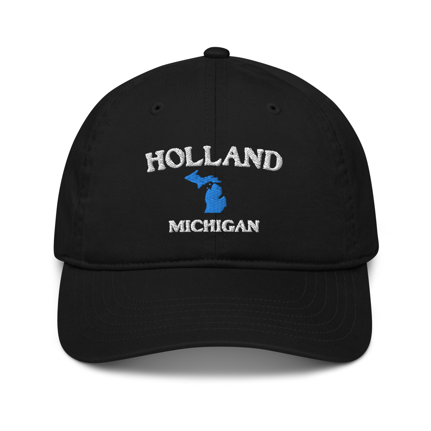 'Holland Michigan' Classic Baseball Cap (w/ Michigan Outline)