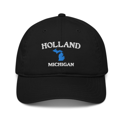 'Holland Michigan' Classic Baseball Cap (w/ Michigan Outline)