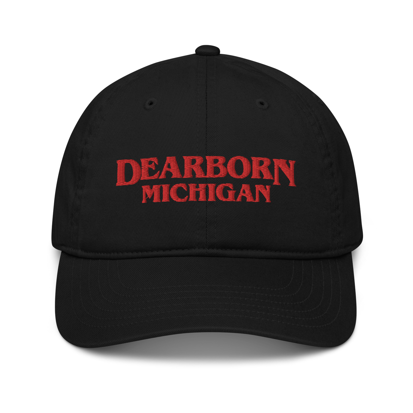 'Dearborn Michigan' Classic Baseball Caps (1980s Drama Parody)