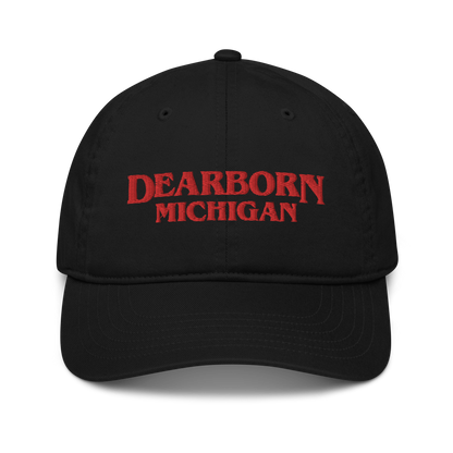 'Dearborn Michigan' Classic Baseball Caps (1980s Drama Parody)