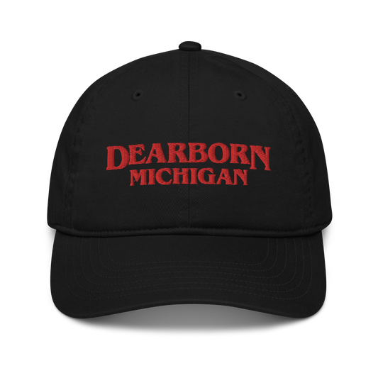 'Dearborn Michigan' Classic Baseball Caps (1980s Drama Parody)