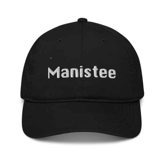 'Manistee' Classic Baseball Cap | White/Navy Embroidery