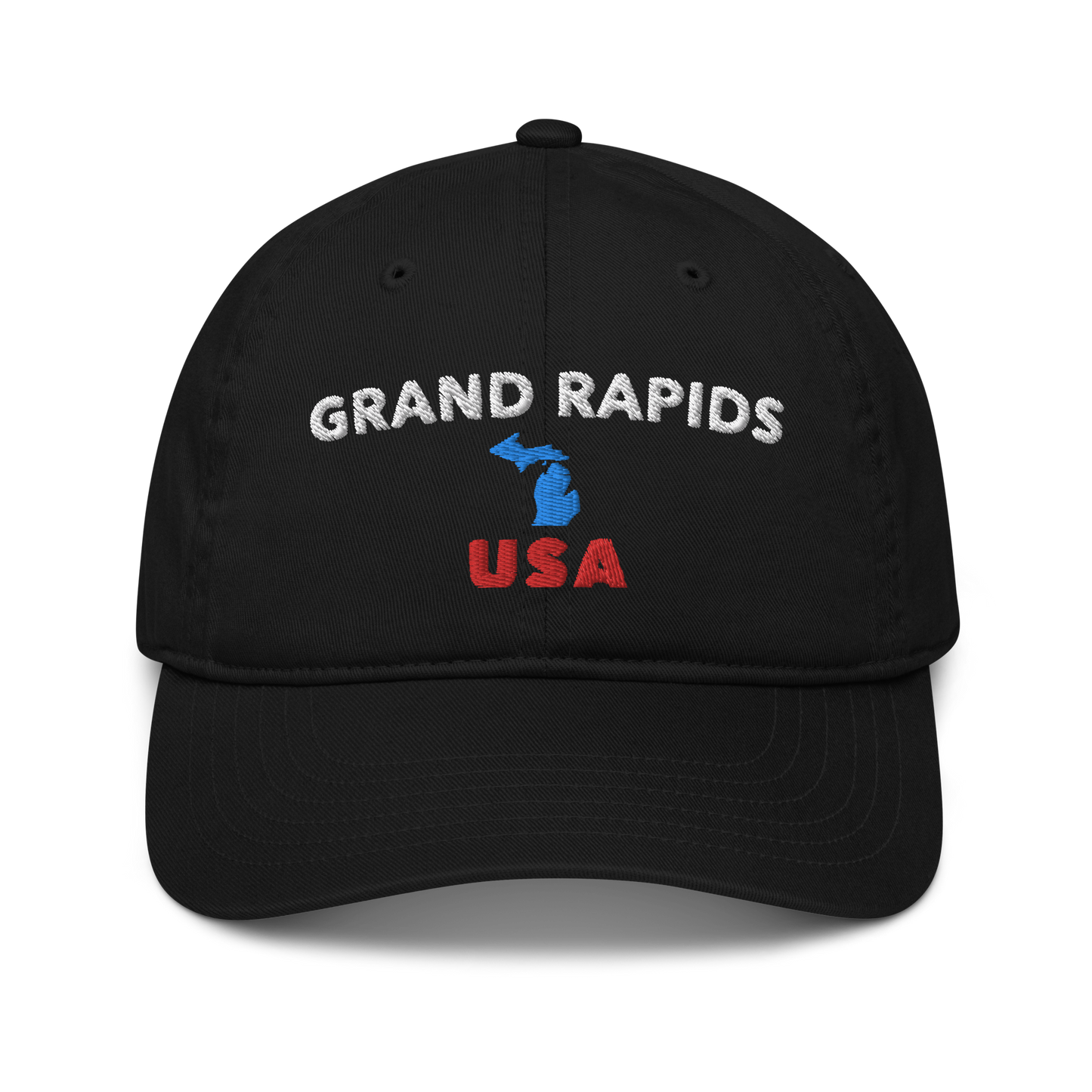 'Grand Rapids USA' Classic Baseball Cap (w/ Michigan Outline)