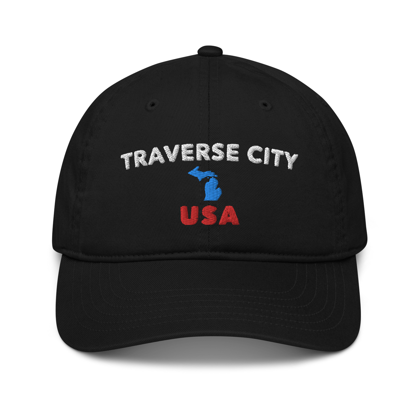 'Traverse City' Classic Baseball Cap (w/ Michigan Outline)