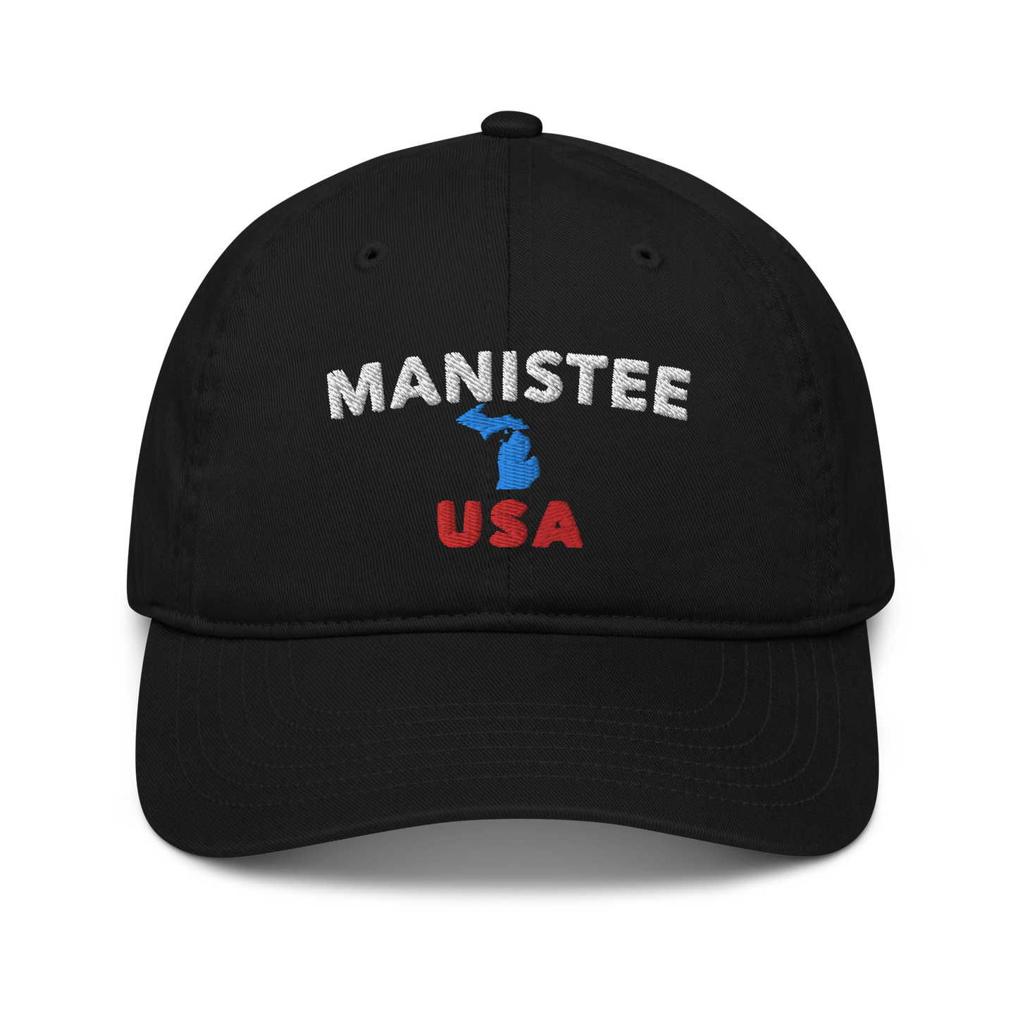 'Manistee USA' Classic Baseball Cap (w/ Michigan Outline)