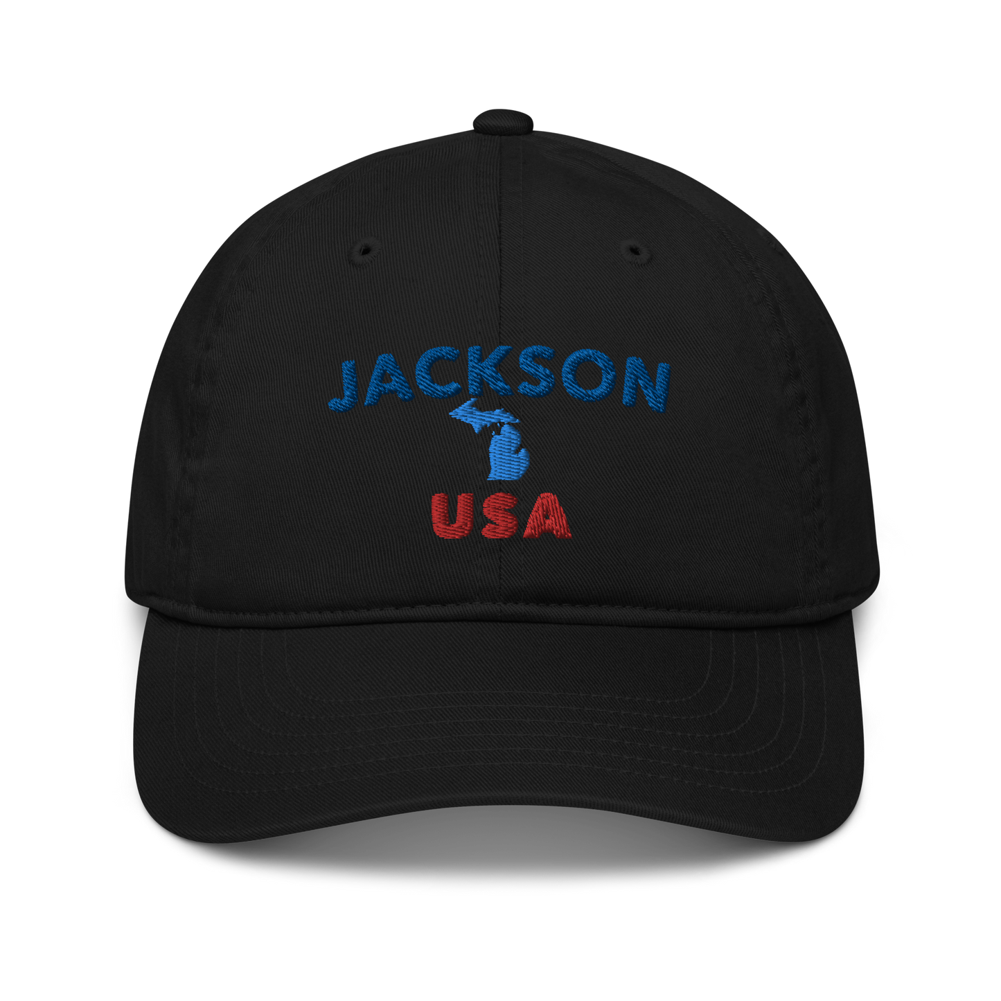 'Jackson USA' Classic Baseball Cap (w/ Michigan Outline)