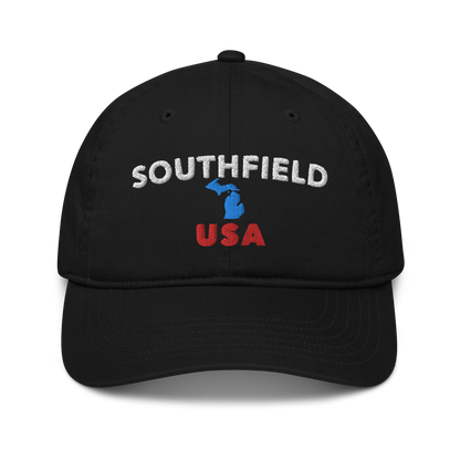 'Southfield USA' Classic Baseball Cap (w/ Michigan Outline)