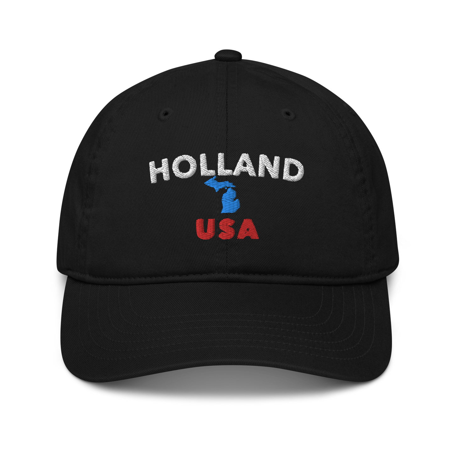 'Holland USA' Classic Baseball Cap (w/ Michigan Outline)