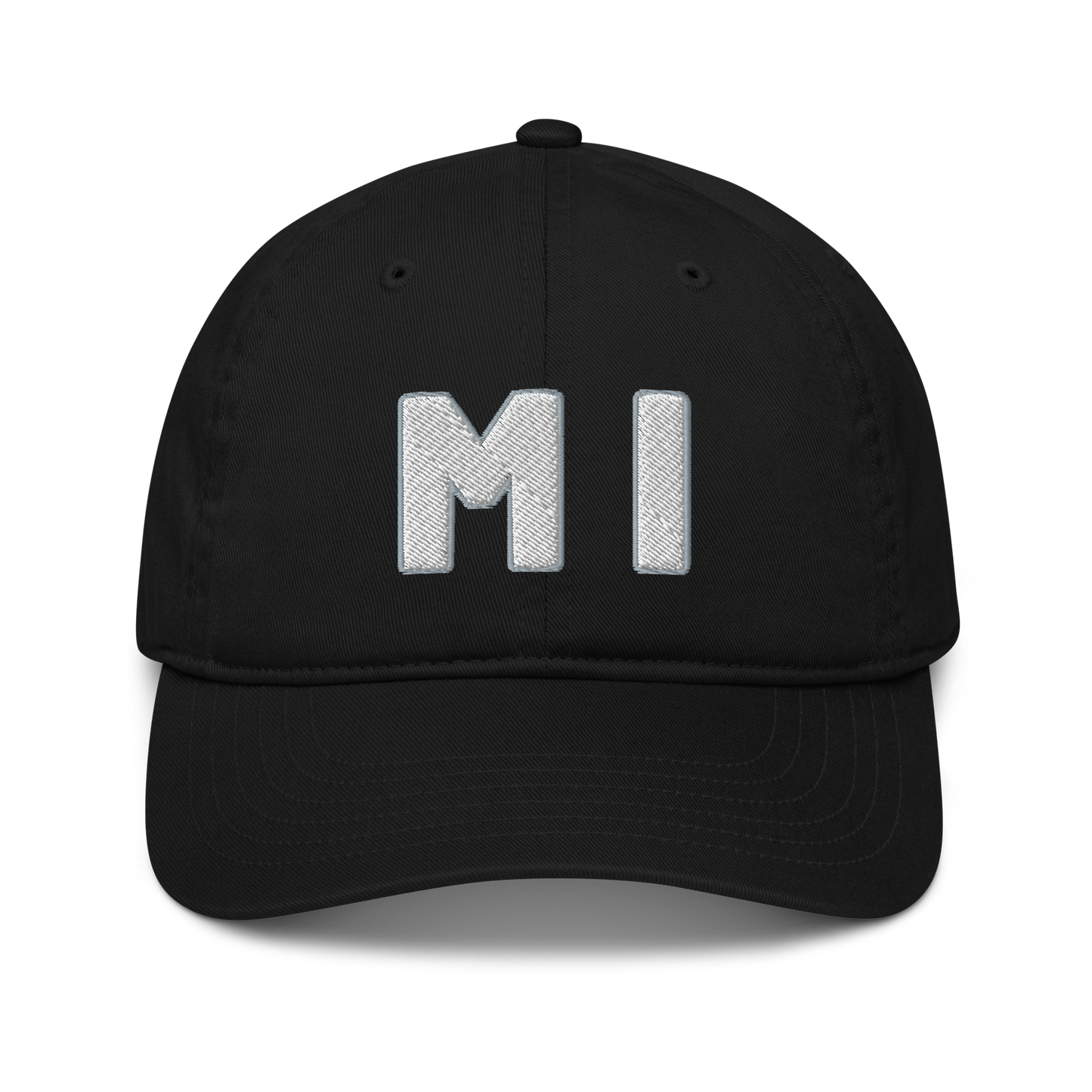 Michigan 'MI' Classic Baseball Cap (1940s Baseball Font)