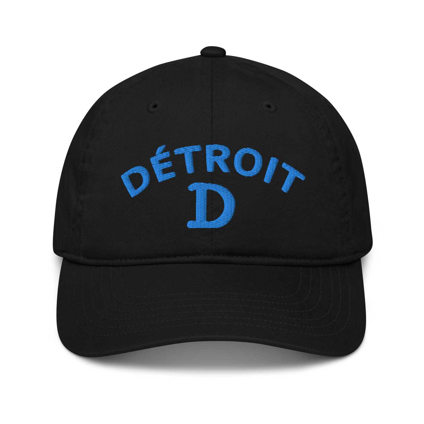 'Détroit' Baseball Cap (w/ Old French D) | Azure Embroidery