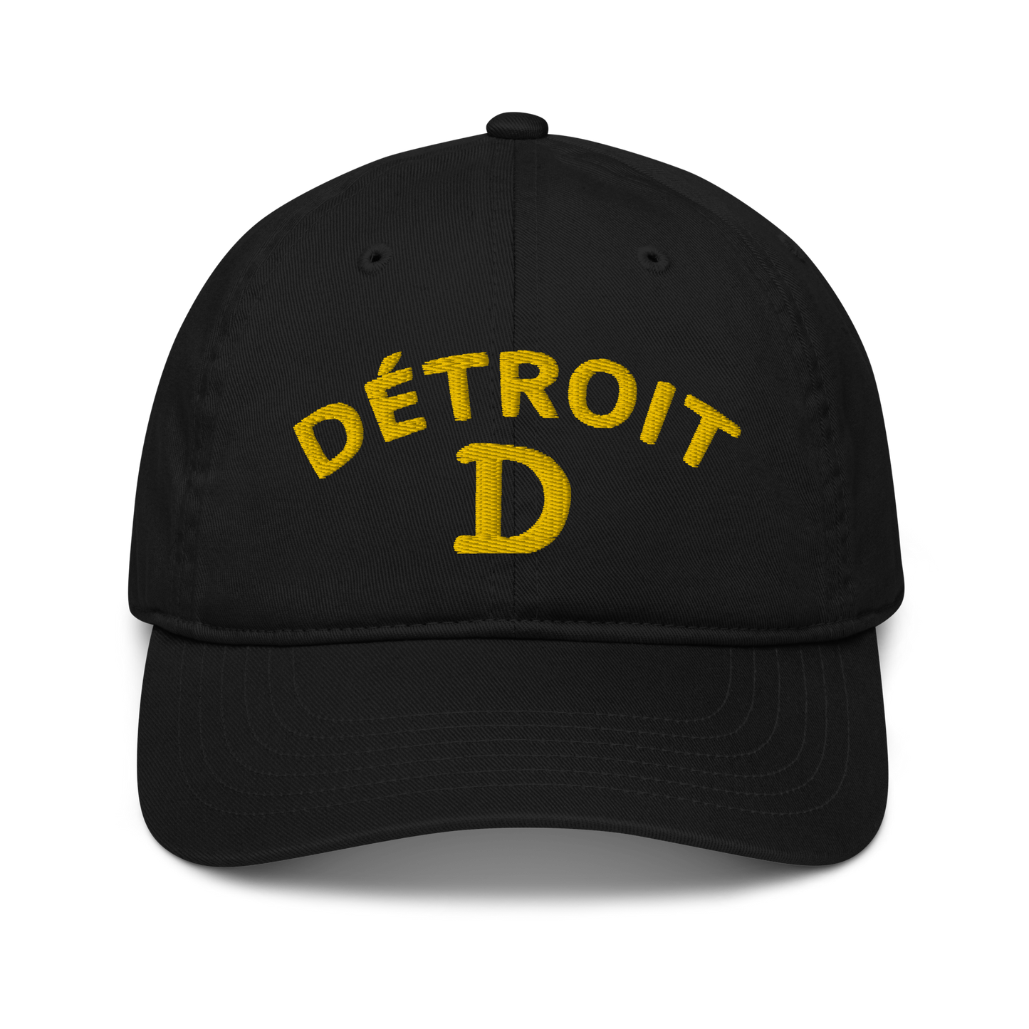 'Détroit' Baseball Cap (w/ Old French D) | Gold Embroidery