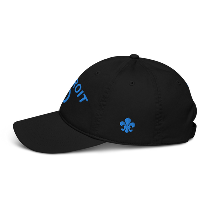 'Détroit' Baseball Cap (w/ Old French D and Fleur de Lys) | Azure Embroidery