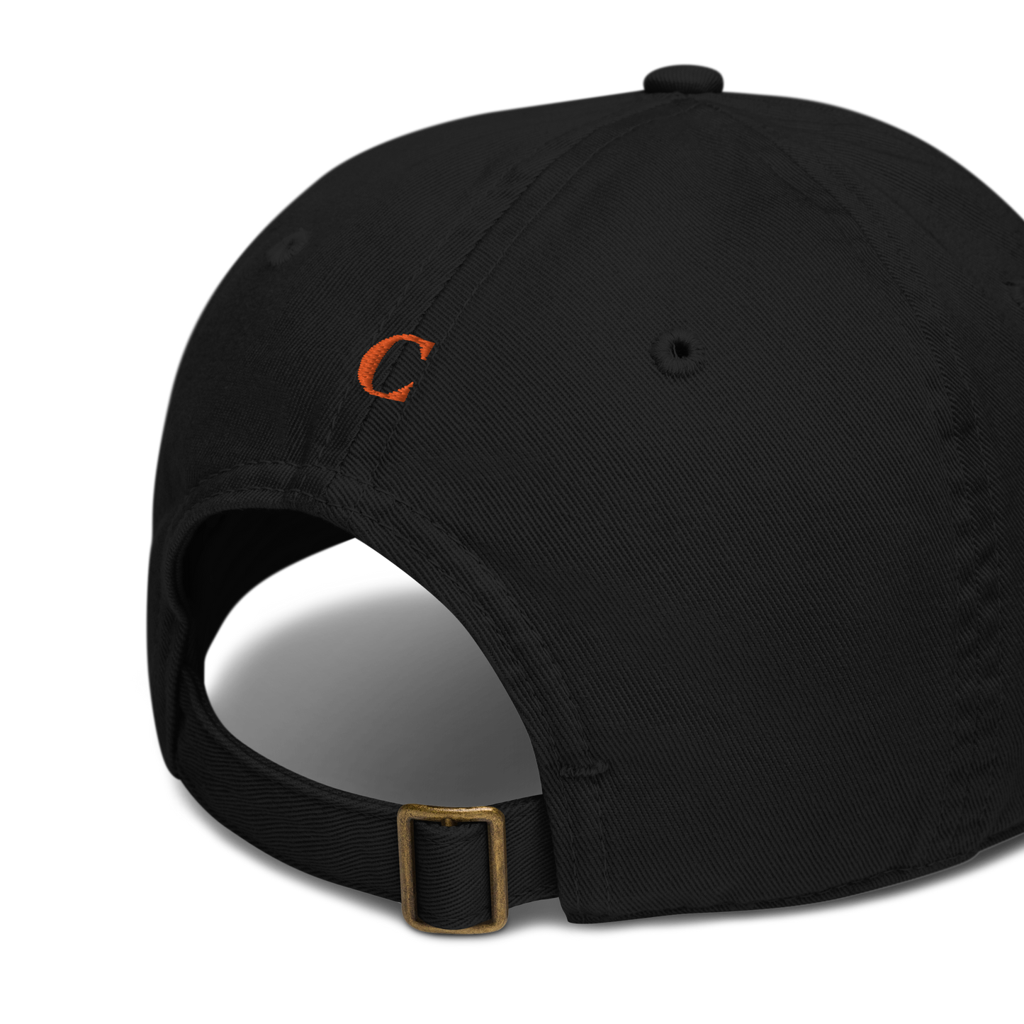 'Détroit' Baseball Cap (w/ Old French D and Fleur de Lys) | Orange Embroidery