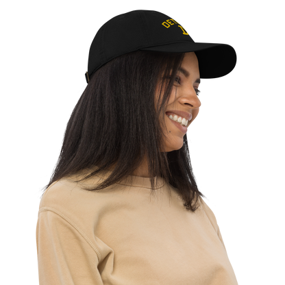 'Detroit' Baseball Cap (w/ Old French D) | Gold Embroidery