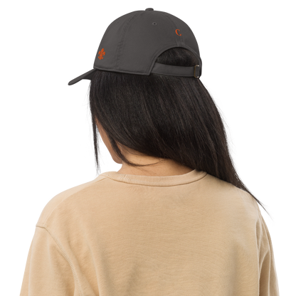 'Détroit' Baseball Cap (w/ Old French D and Fleur de Lys) | Orange Embroidery