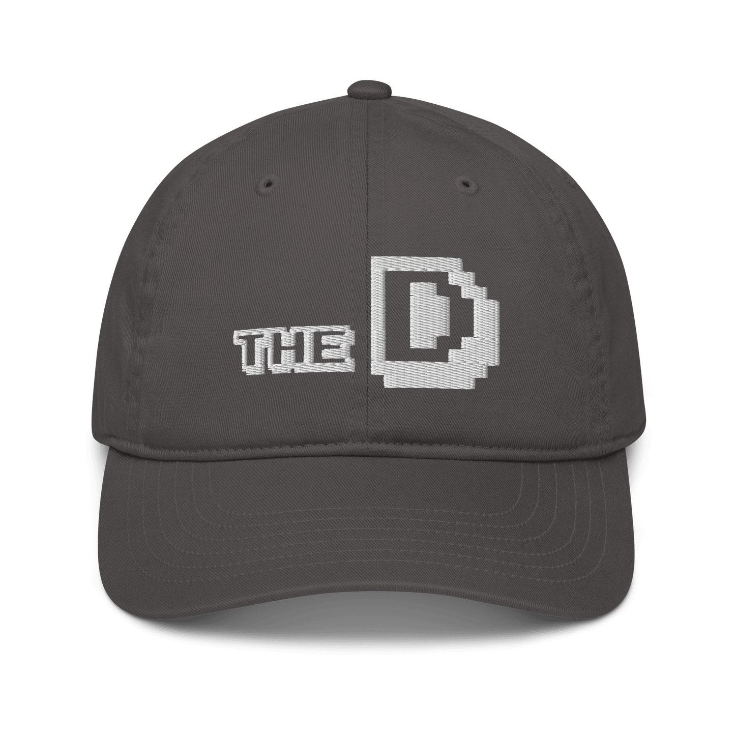 Detroit 'The D' Baseball Cap | White / Navy Embroidery - Circumspice Michigan