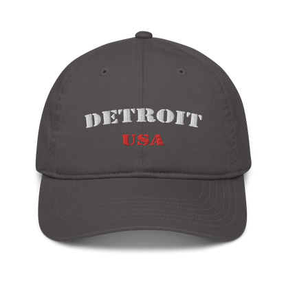 'Detroit USA' Baseball Cap (Army Font) - Circumspice Michigan