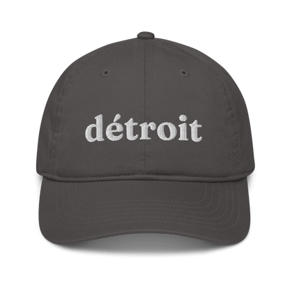 'Détroit' Baseball Cap | White/Navy Embroidery - Circumspice Michigan