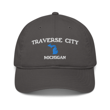 'Traverse City Michigan' Baseball Cap (w/ Michigan Outline) - Circumspice Michigan