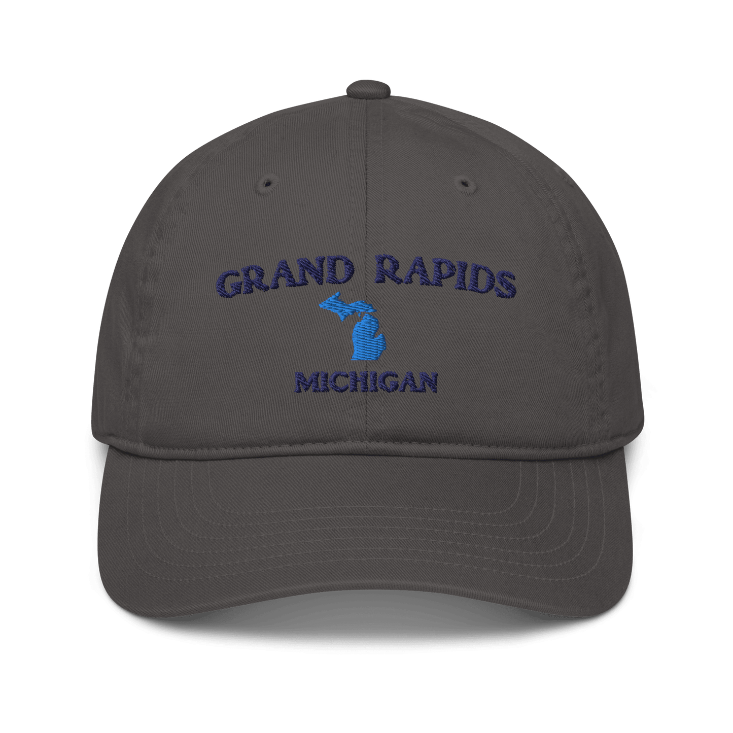 'Grand Rapids Michigan' Baseball Cap (w/MI Outline) - Circumspice Michigan