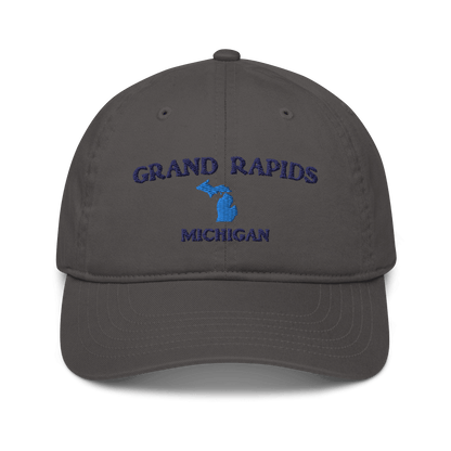 'Grand Rapids Michigan' Baseball Cap (w/MI Outline) - Circumspice Michigan