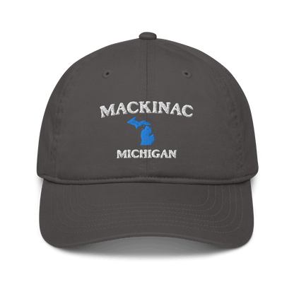 'Mackinac Michigan' Baseball Cap (w/MI Outline) - Circumspice Michigan