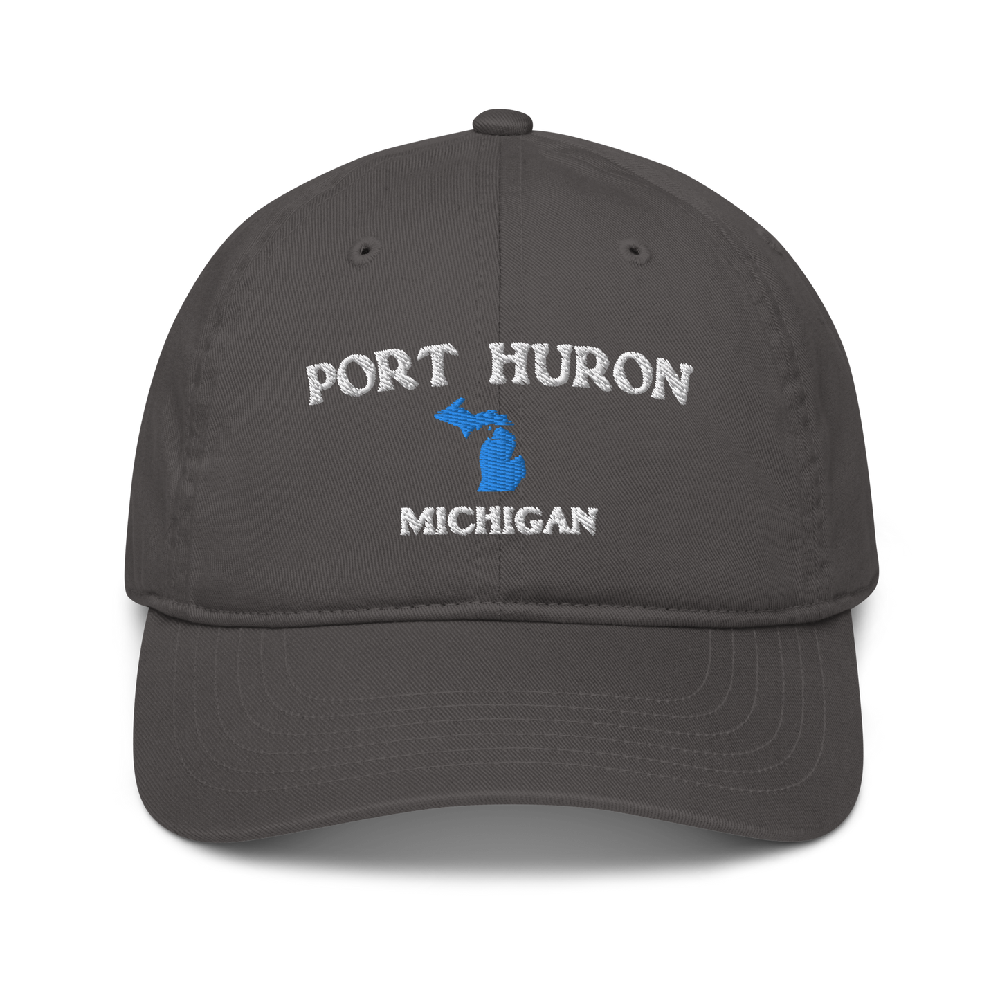 'Port Huron Michigan' Classic Baseball Cap (w/ Michigan Outline)