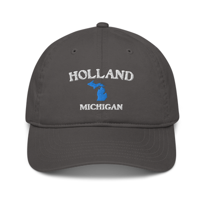 'Holland Michigan' Classic Baseball Cap (w/ Michigan Outline)