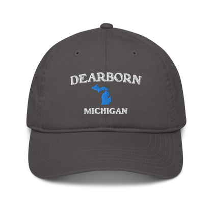 'Dearborn Michigan' Classic Baseball Cap (w/ Michigan Outline)