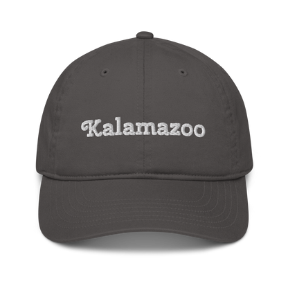 'Kalamazoo' Classic Baseball Cap | White/Black Embroidery