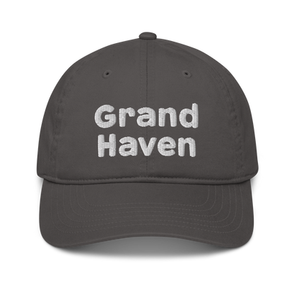 'Grand Haven' Classic Baseball Cap | White/Navy Embroidery