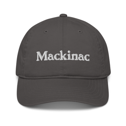 'Mackinac' Classic Baseball Cap | White/Black Embroidery