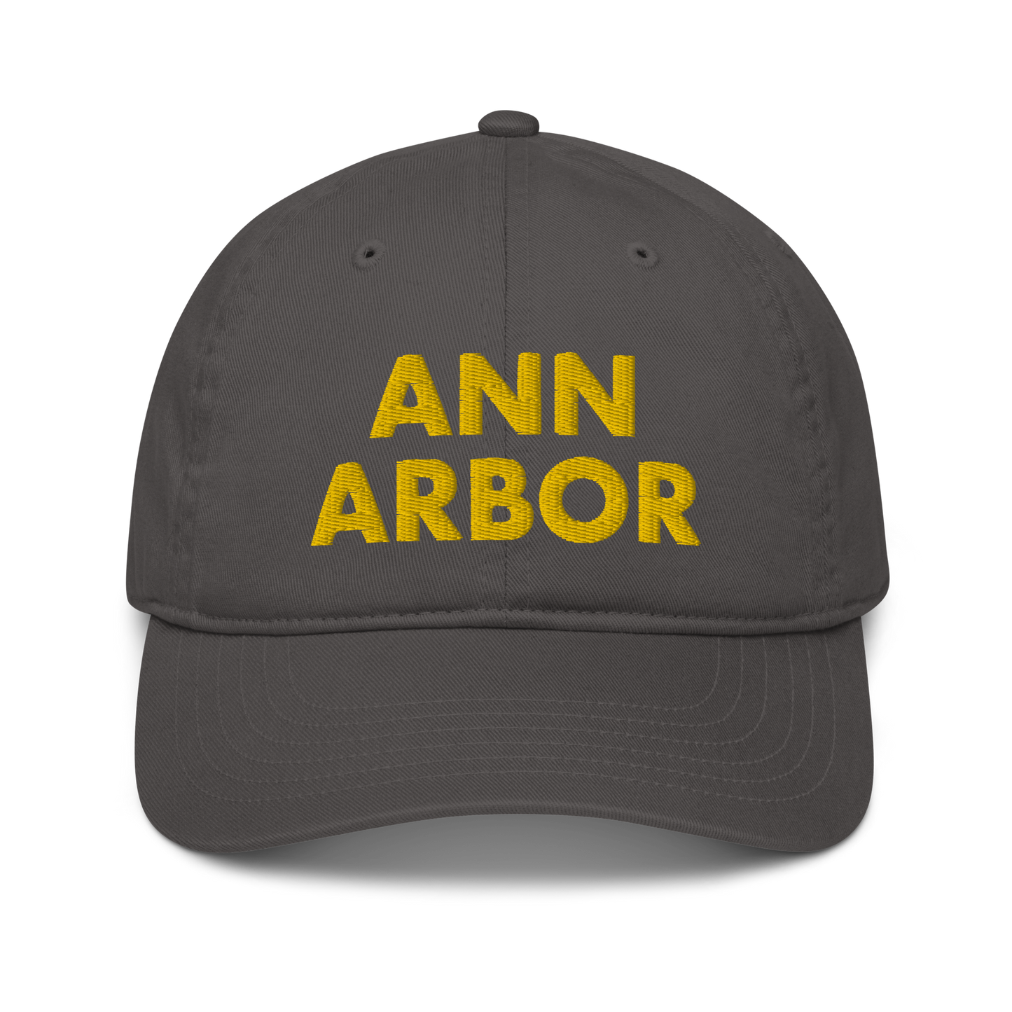 'Ann Arbor' Classic Baseball Cap | Gold/Navy Embroidery