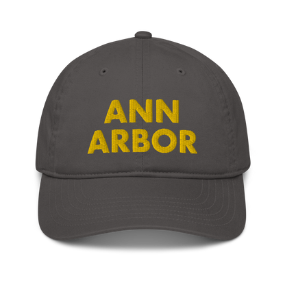 'Ann Arbor' Classic Baseball Cap | Gold/Navy Embroidery