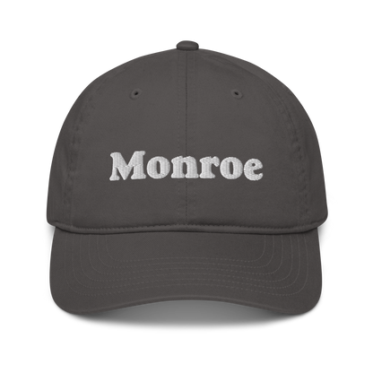 'Monroe' Classic Baseball Cap | White/Black Embroidery