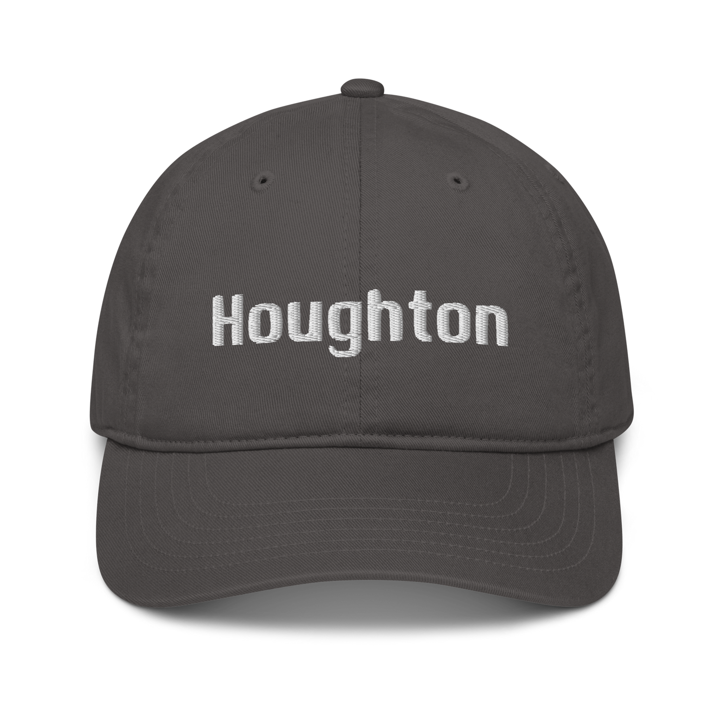 'Houghton' Classic Baseball Cap | White/Black Embroidery