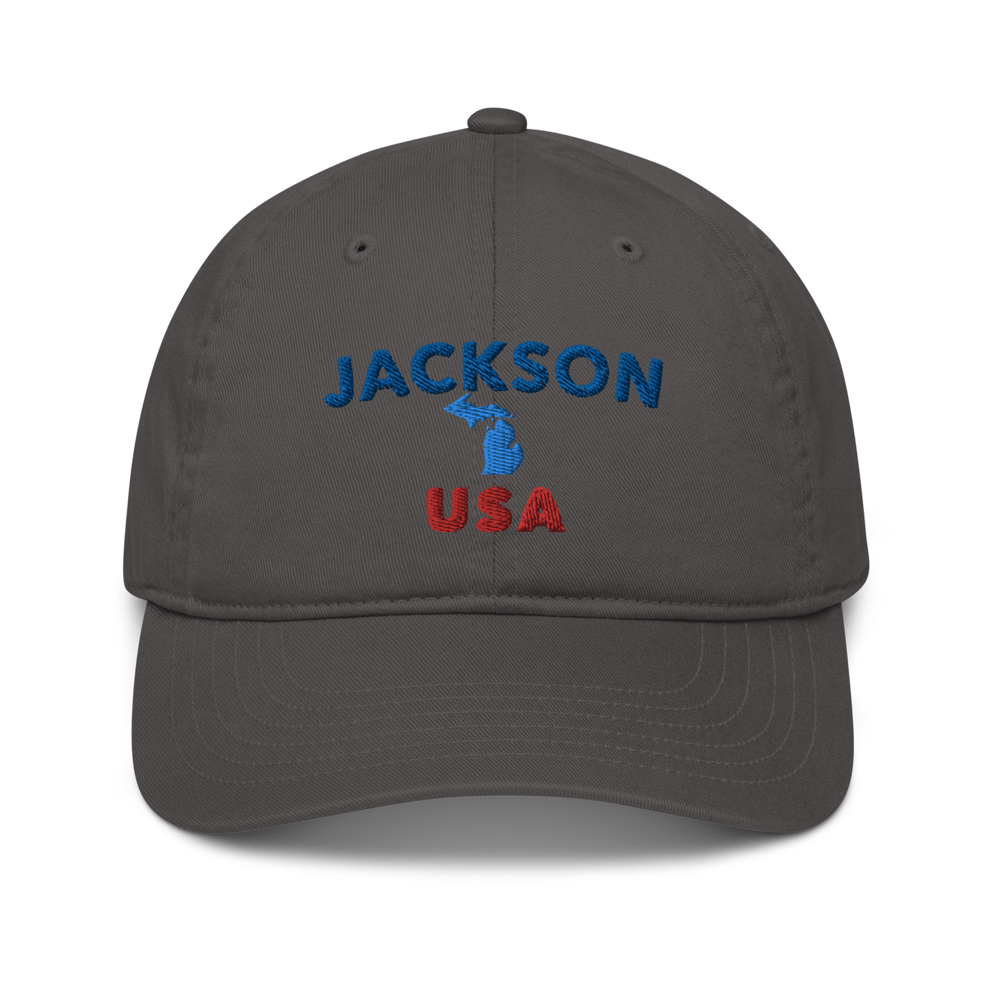 'Jackson USA' Classic Baseball Cap (w/ Michigan Outline)